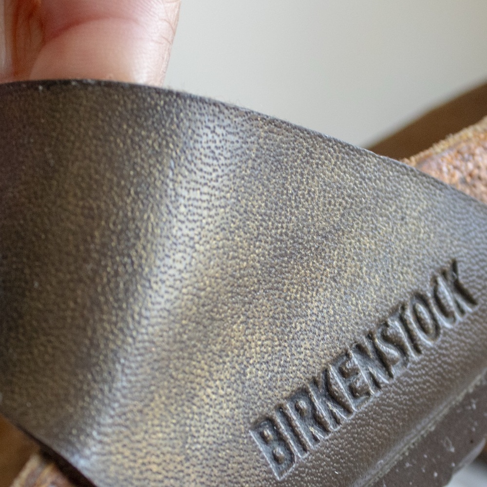 Birkenstock Arizona Oiled Leather Shimmer Brown Women’s Open-Toe Sandals Size 40 - Picture 3 of 13